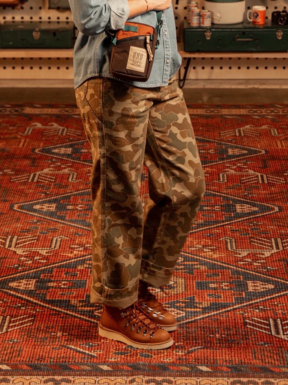 Brand New Women’s Utility Pants Duck Camo Topo Designs - Picture 3 of 7